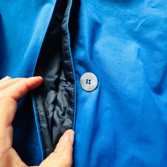 Vintage Klein Blue Trench Coat - Picture 4 of 7